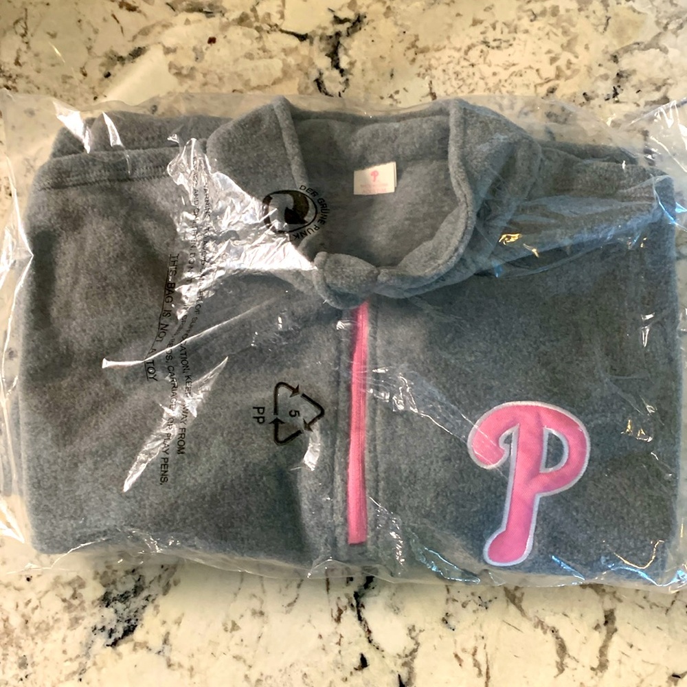 New Without Tag - Philadelphia Phillies 1/4 zip fleece pullover 2019 Herr’s